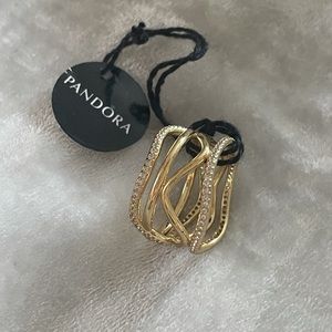 Pandora Swirling Lines Ring